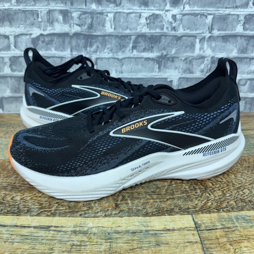 Brooks Men's Glycerin 22 Black Country Blue Orange Pop 1104461D013 Mens Sz 11 D